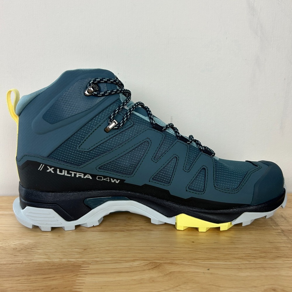 NEW Salomon X Ultra 4 Mid GTX Gore Tex Womens 7 (EU 38.66) Hiking Boots Blue - Picture 7 of 9